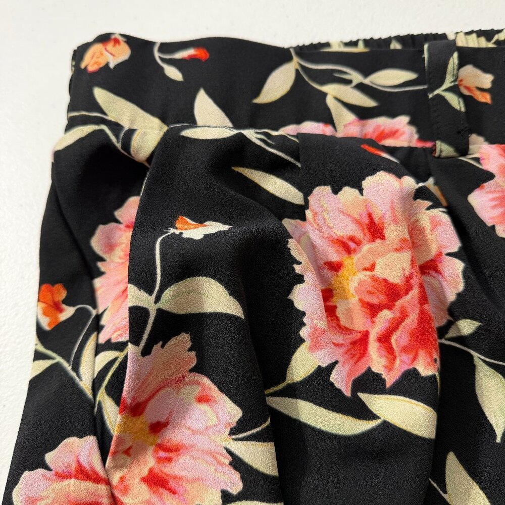 Torrid Floral Festival Front Tie Wide Leg Black Pink Size 3 (22/24) NWT - Picture 4 of 10